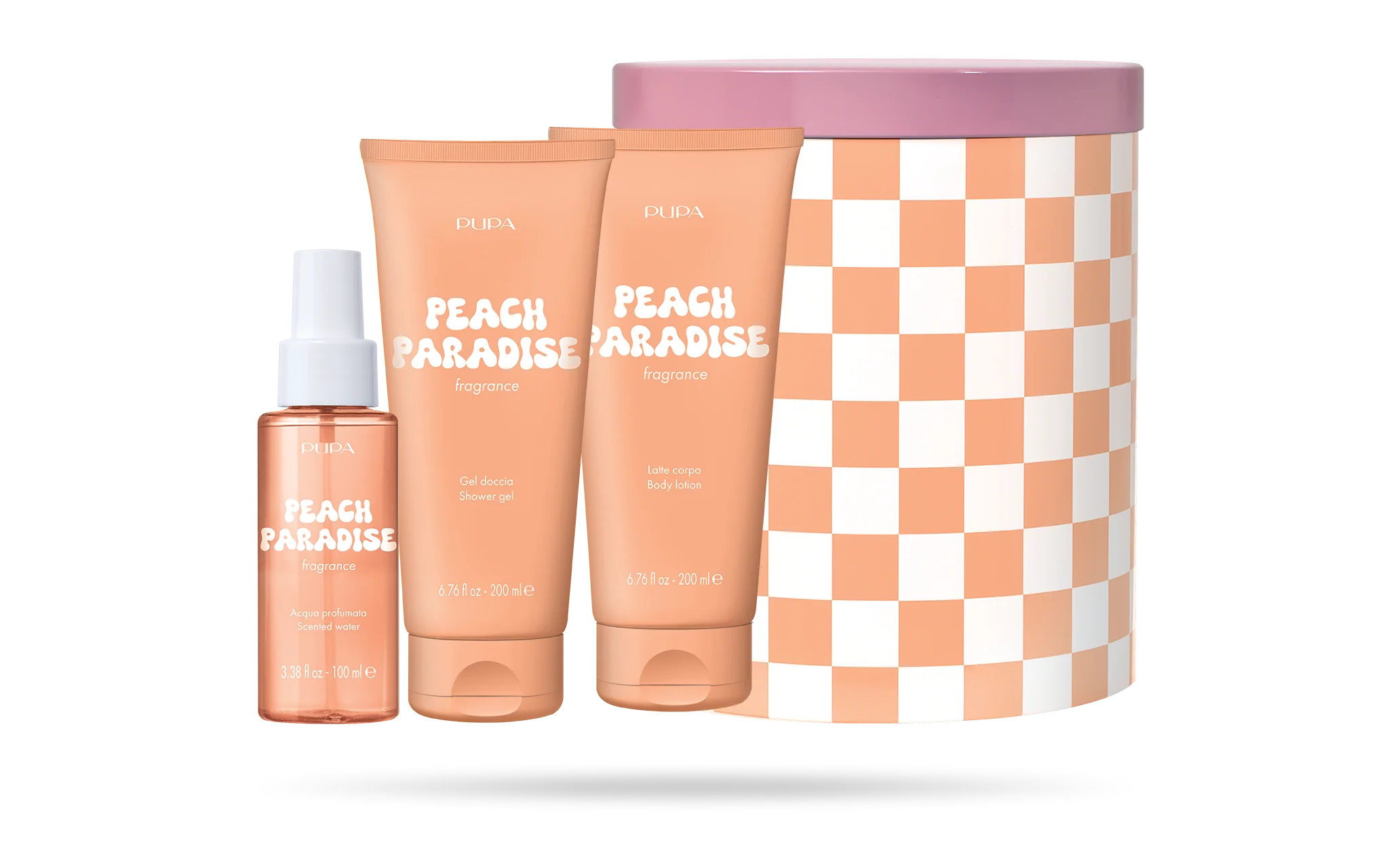 Happy Box Kit 4 Shower Gel, Body Milk and Scented Water - Image 2
