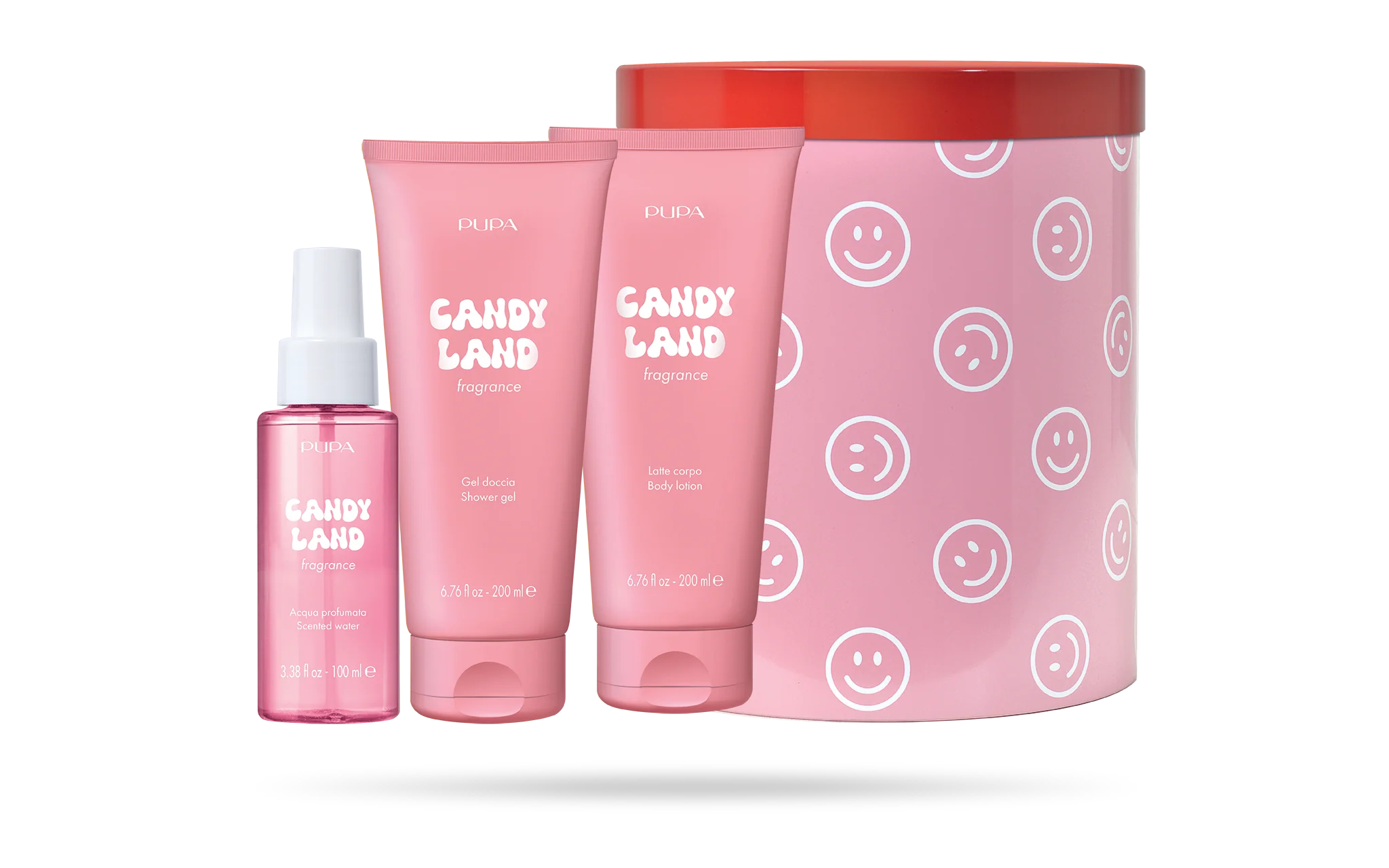 Happy Box Kit 4 Shower Gel, Body Milk and Scented Water - Image 5
