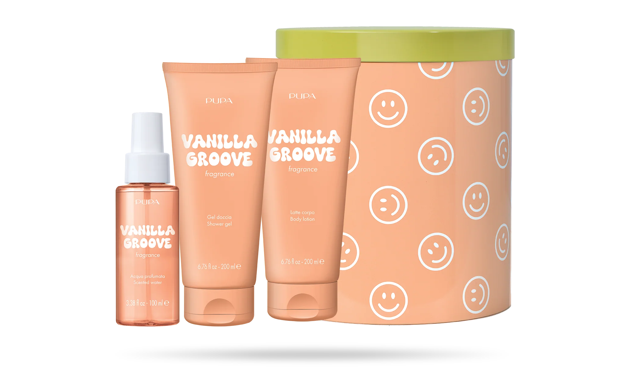 Happy Box Kit 4 Shower Gel, Body Milk and Scented Water - Image 6
