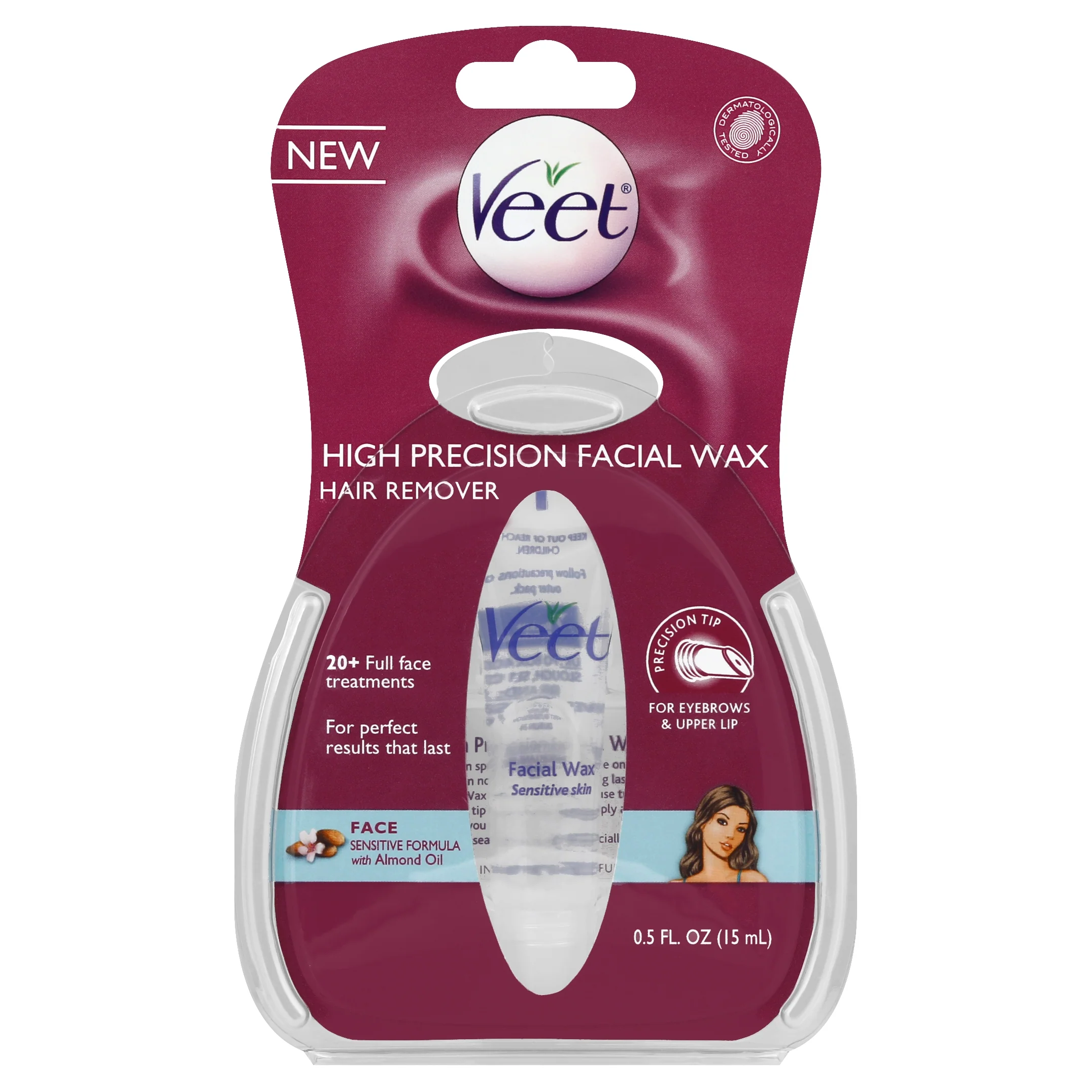 High Precision Facial Wax Hair Remover 0.5 Ounce