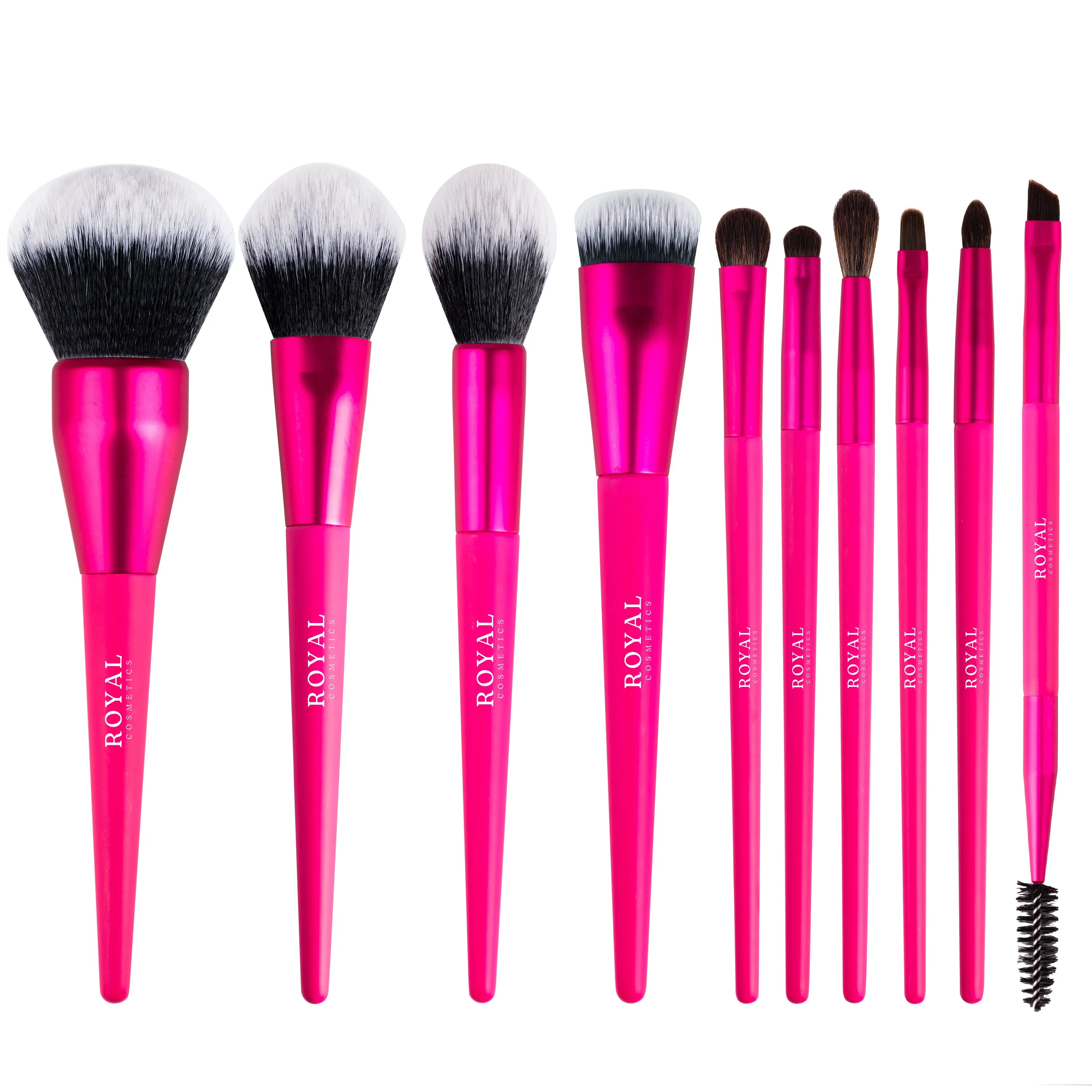 HOT PINK- 10 piece brush set