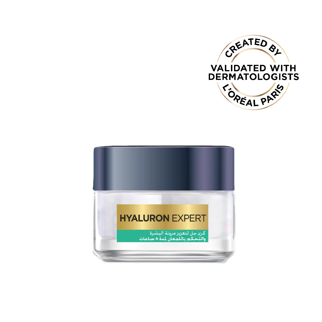 Hyaluron Expert Oil and Shine Control Replumping Gel Cream, for Combination to Oily Skin, with Hyaluronic Acid and Salicylic Acid
