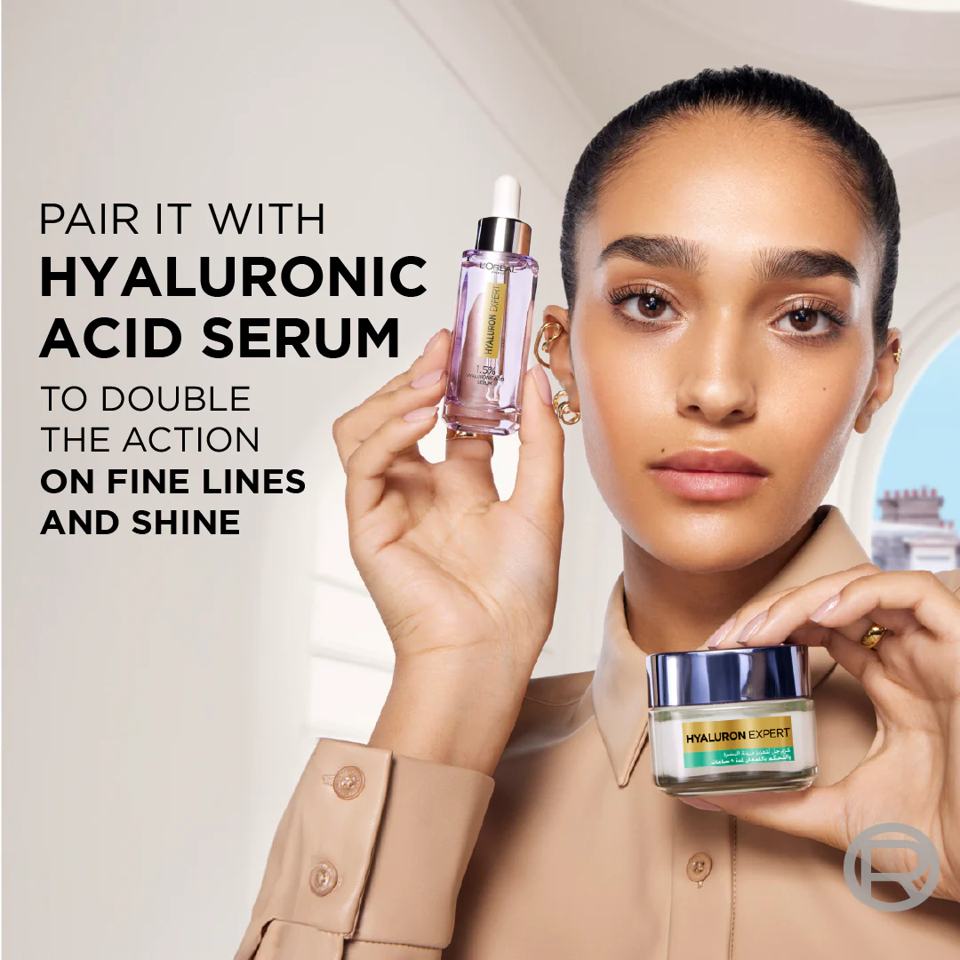 Hyaluron Expert Oil and Shine Control Replumping Gel Cream, for Combination to Oily Skin, with Hyaluronic Acid and Salicylic Acid - Image 8