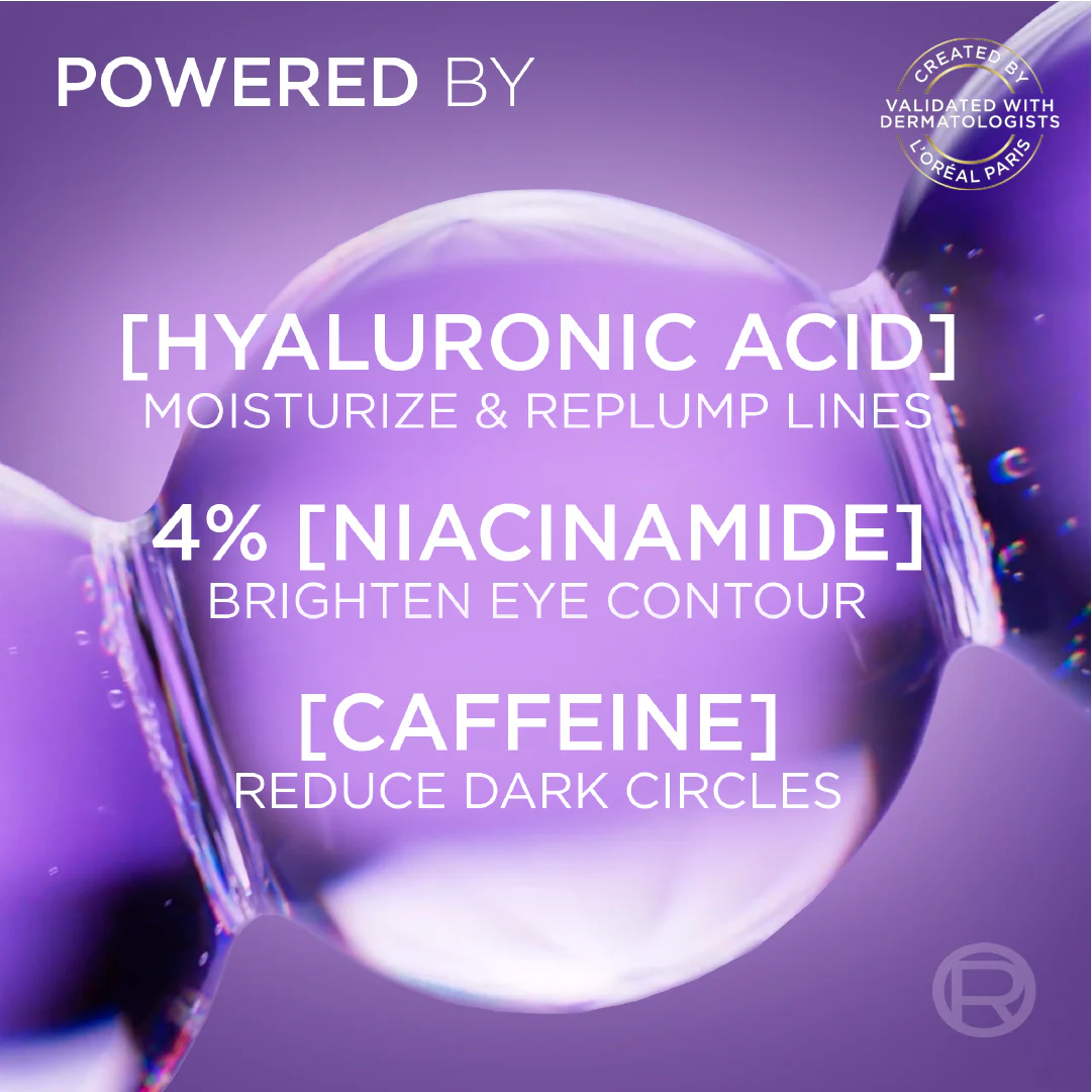 Hyaluron Expert Eye Serum, Targeted Eye Contour Treatment for Hydration and Plump, with Hyaluronic Acid and Caffeine - Image 7
