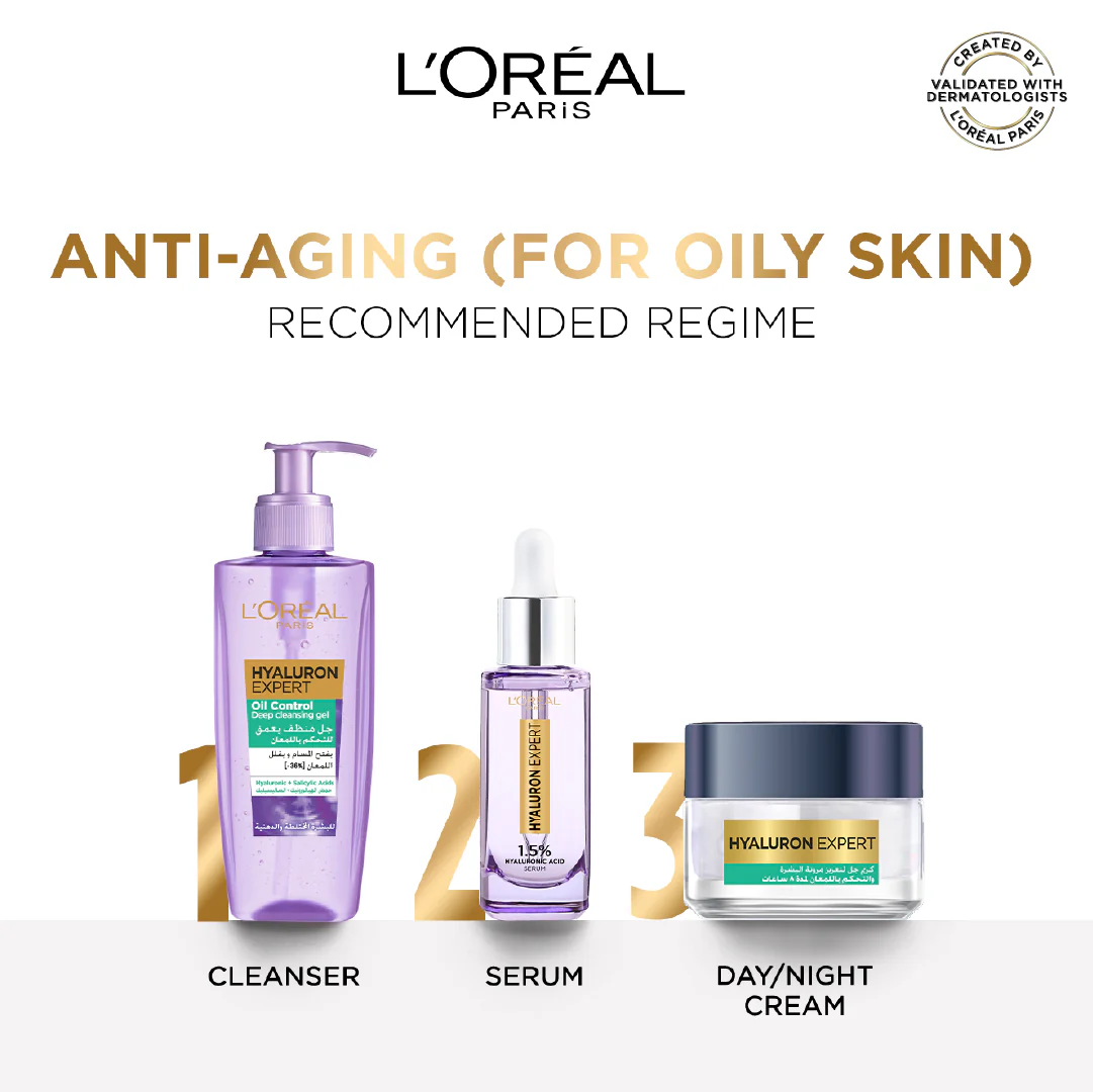 Hyaluron Expert Oil Control Deep Cleansing and Hydrating Gel, With Hyaluronic Acid and Salicylic Acid, for Combination to Oily Skin - Image 6