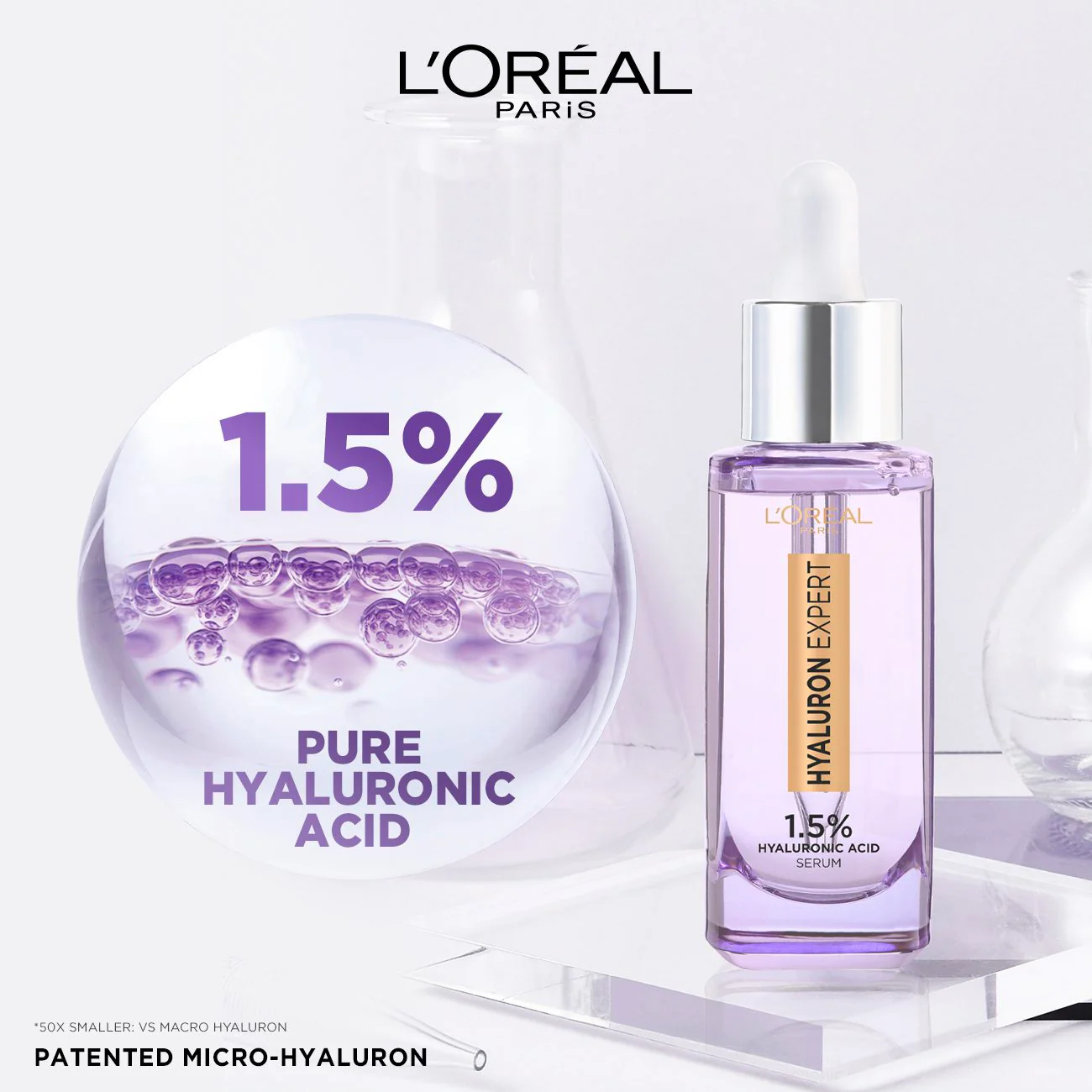 Hyaluron Expert Replumping Face Serum, with 1.5% Hyaluronic Acid, for Fine Lines Reduction, Hydration and Youthful Looking Skin - Image 3