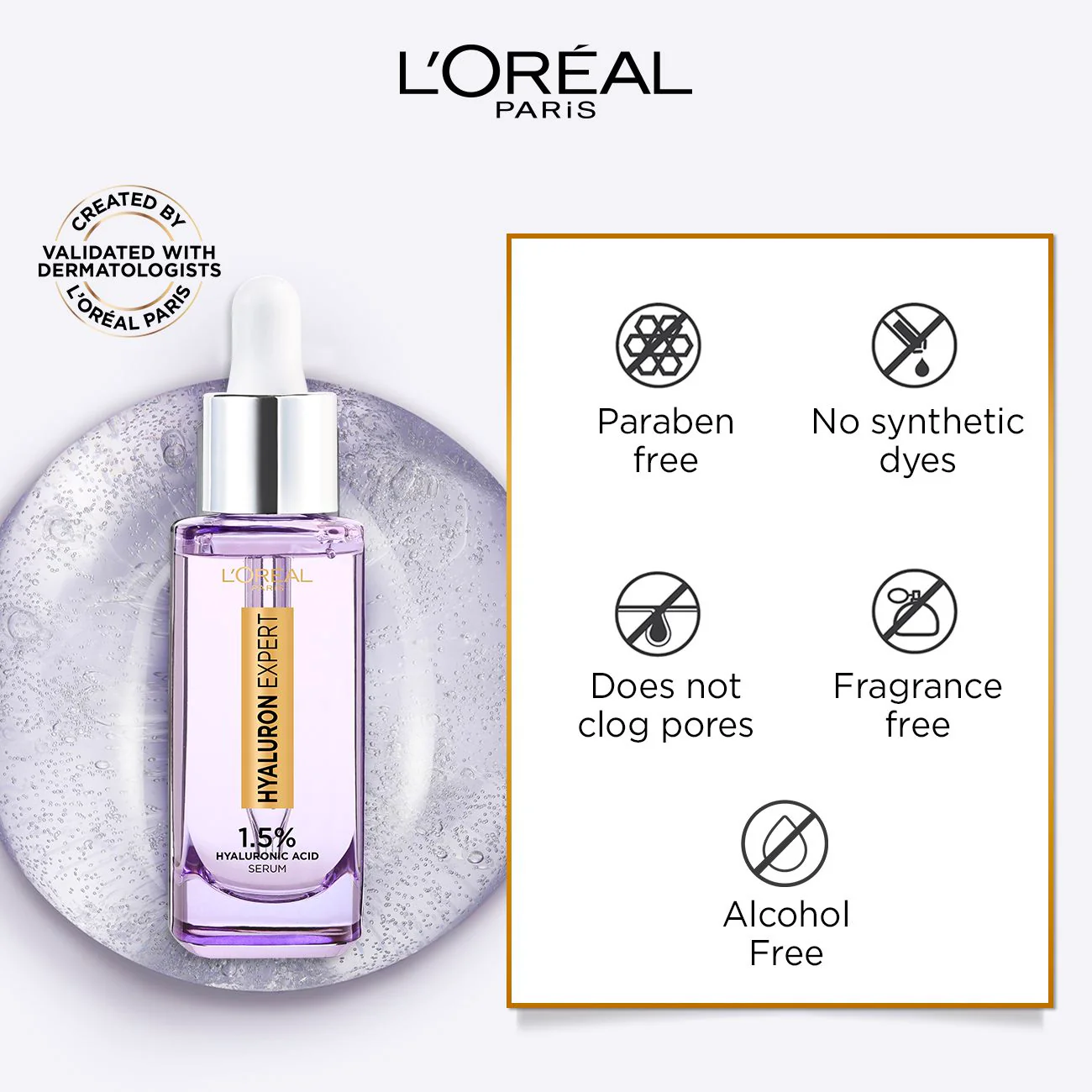 Hyaluron Expert Replumping Face Serum, with 1.5% Hyaluronic Acid, for Fine Lines Reduction, Hydration and Youthful Looking Skin - Image 7