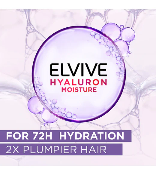 Elvive Hyaluron Plump 2% Moisture Plump Serum with Hyaluronic Acid For Dehydrated Hair - Image 5