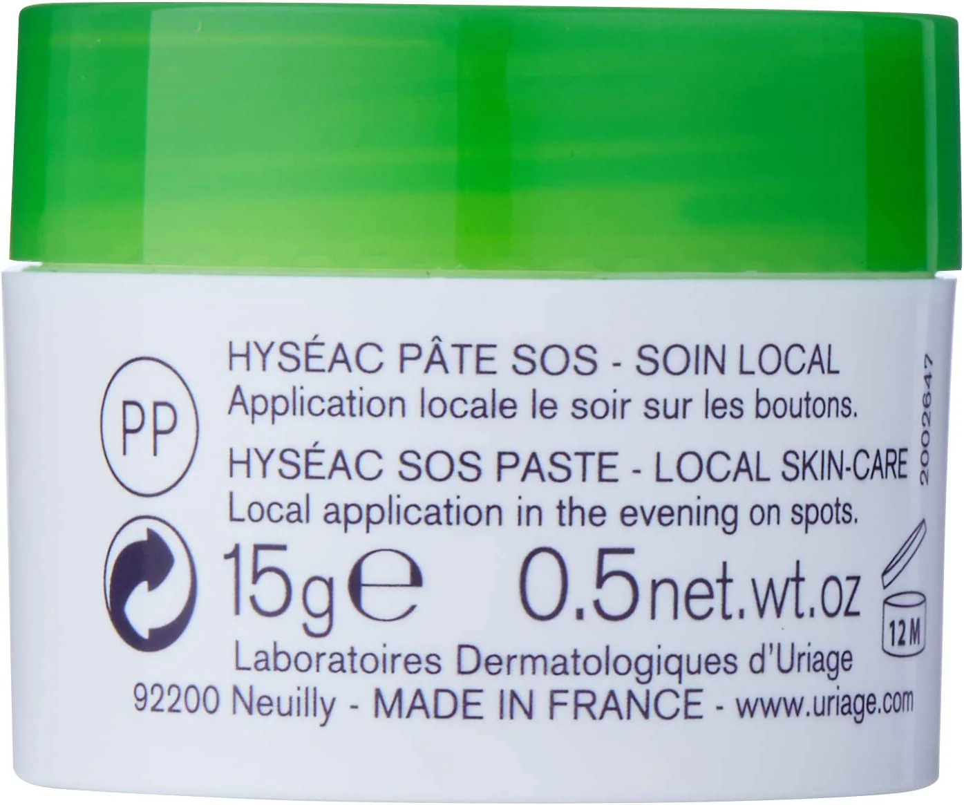 Hyséac SOS Paste  Local Skin-Care Oily Skin with Blemishes - Image 3