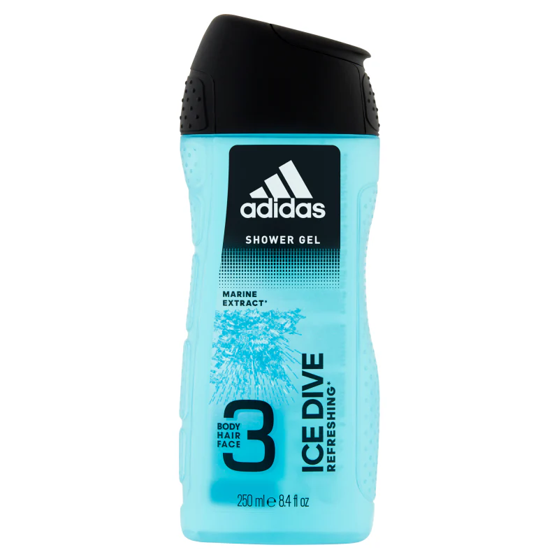 Ice Dive 3 in 1 Body, Hair & Face Shower Gel, 250ml