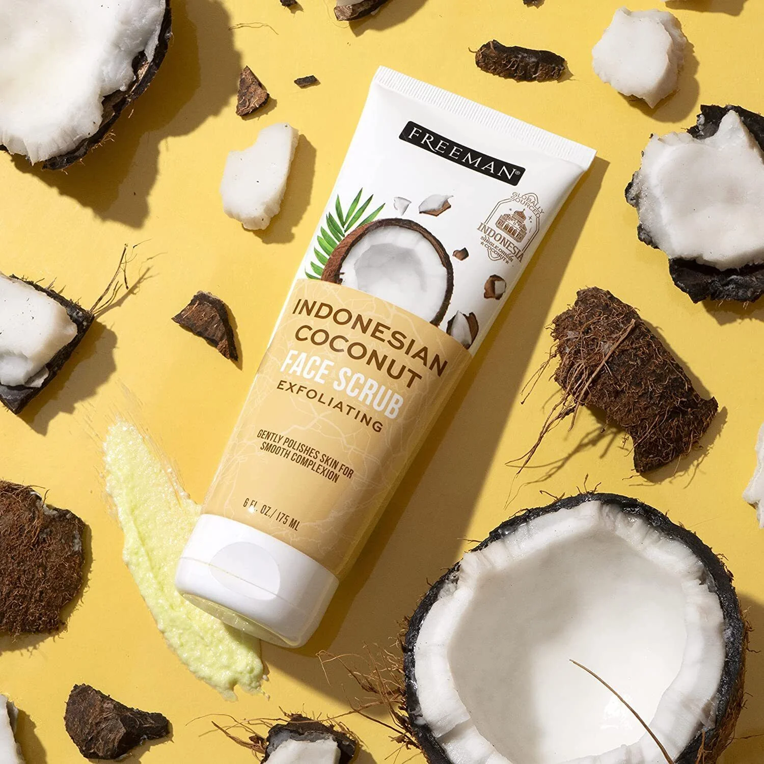 Indonesian Coconut Face Scrub Exfoliating 175ml - Image 3