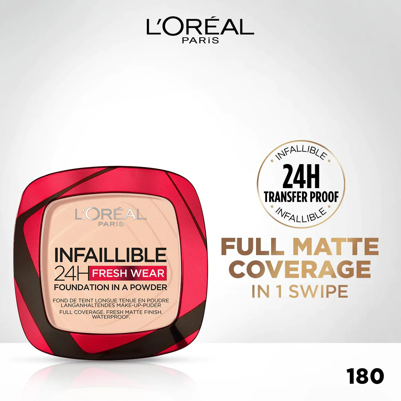 Infaillible Up to 24H Fresh Wear Foundation in a Powder- Waterproof, Heatproof, Sweatproof - Image 3