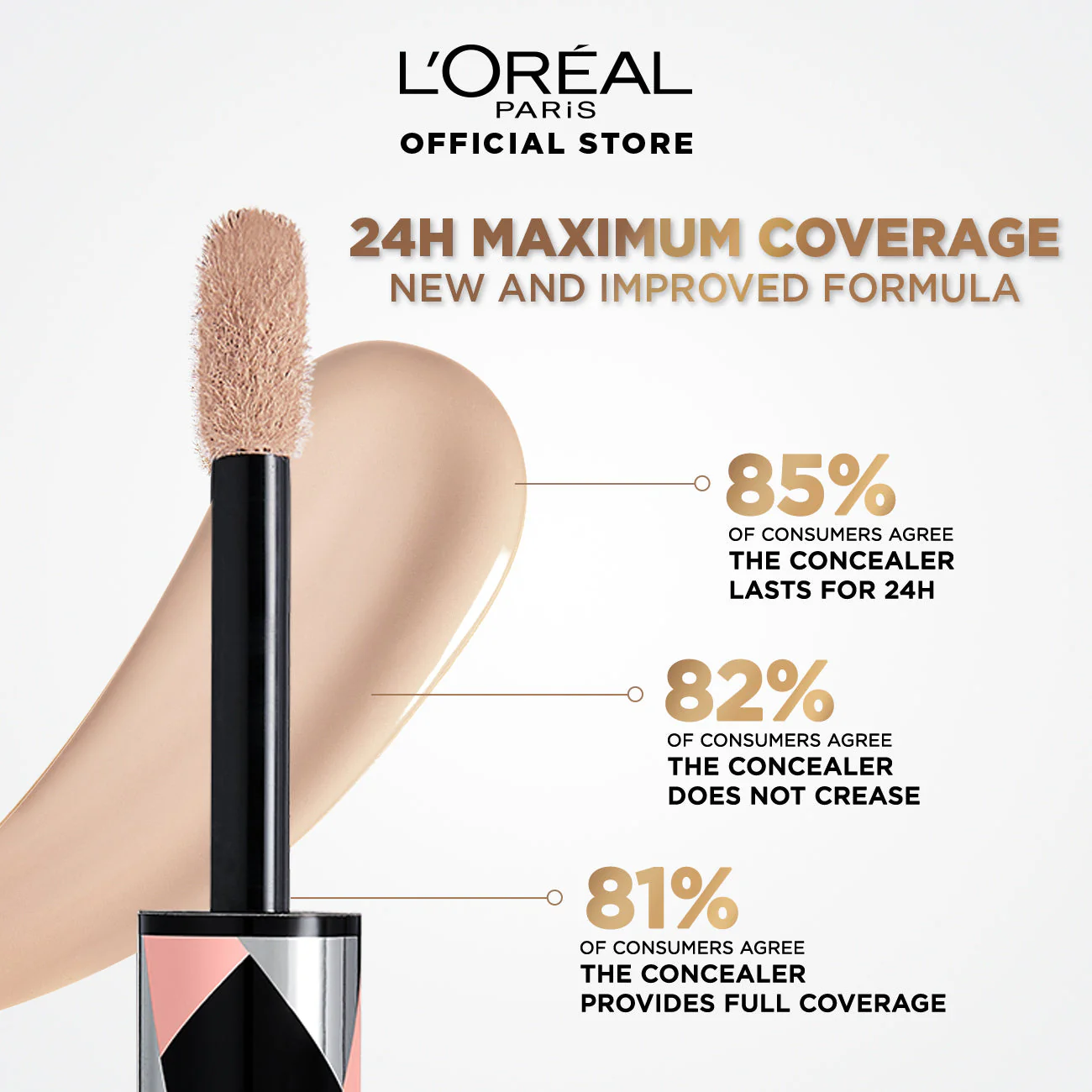 Infaillible Full Wear Waterproof Concealer Up To 24h Full Coverage-Flawless Matte Finish - Image 8