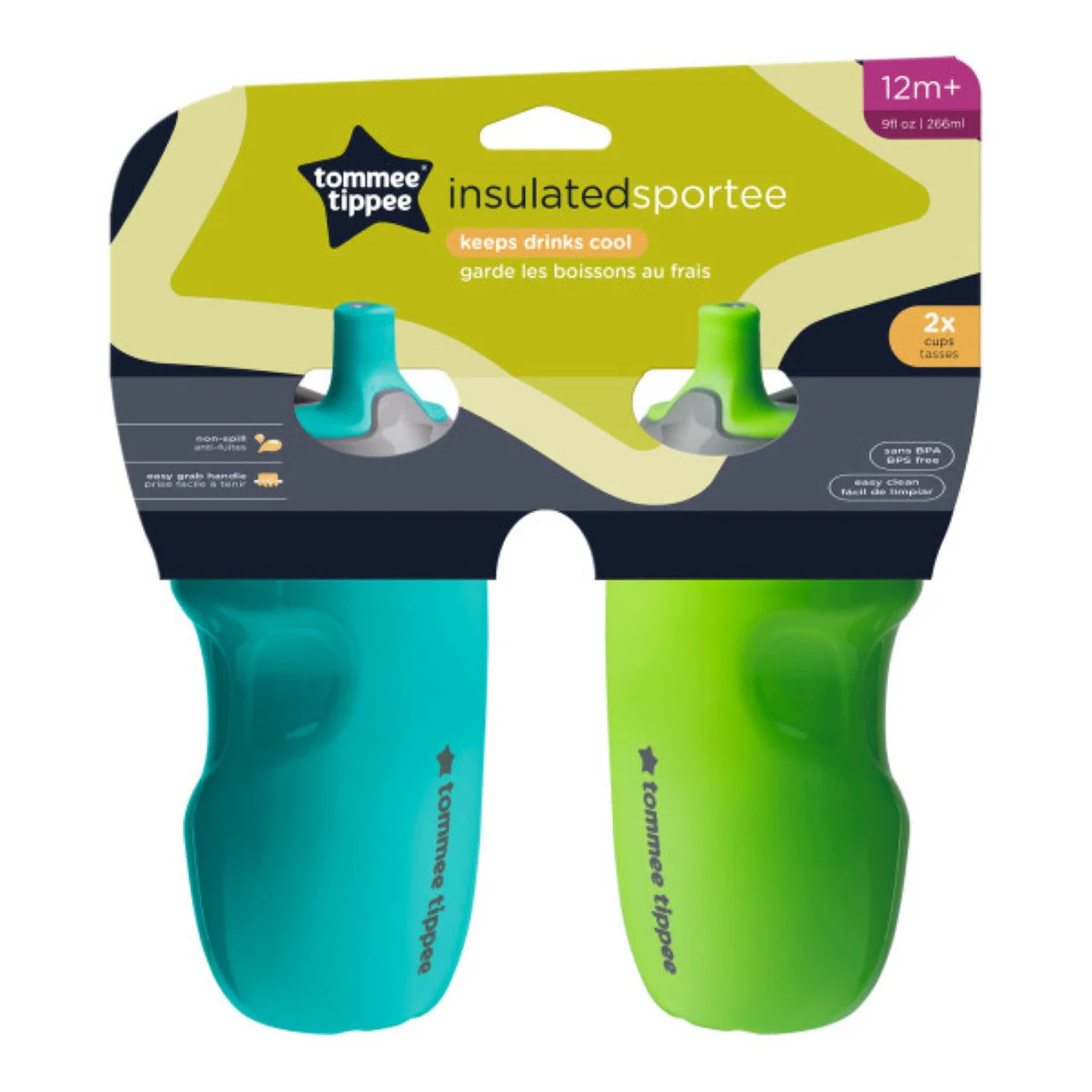 Insulated Sportee Toddler Water Bottles - Pack of 2
