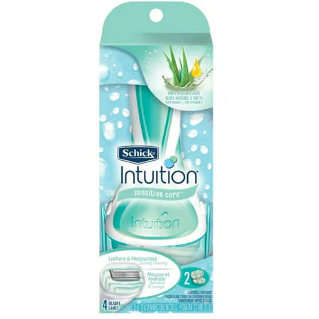 Intuition Sensitive Care Razor with 2 Refill Blades