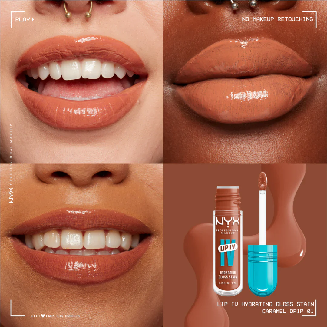Lip IV Hydrating Gloss Stain, Lip Gloss, Up to 12HR Hydration, High Pigment, Wet Shine Finish - Image 11