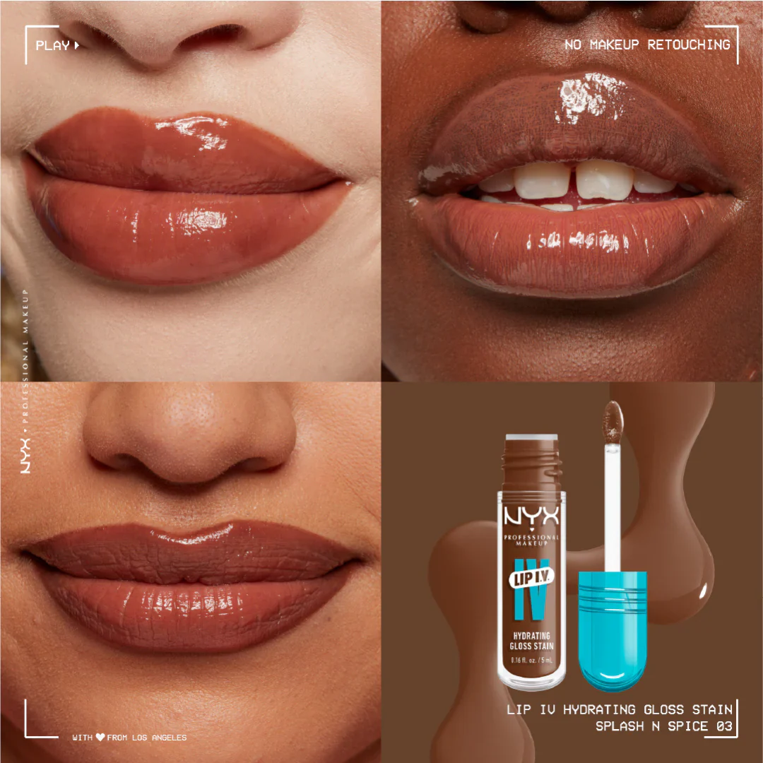 Lip IV Hydrating Gloss Stain, Lip Gloss, Up to 12HR Hydration, High Pigment, Wet Shine Finish - Image 9