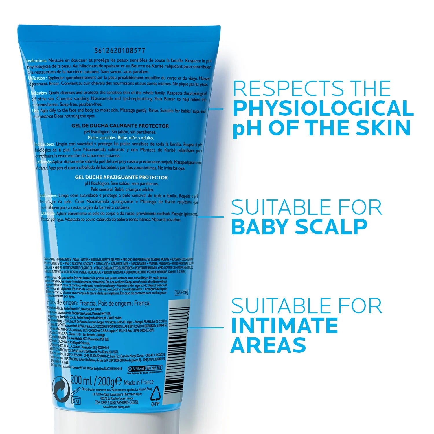 Lipikar Gel Lavant Shower Gel For Dry Skin - Image 4