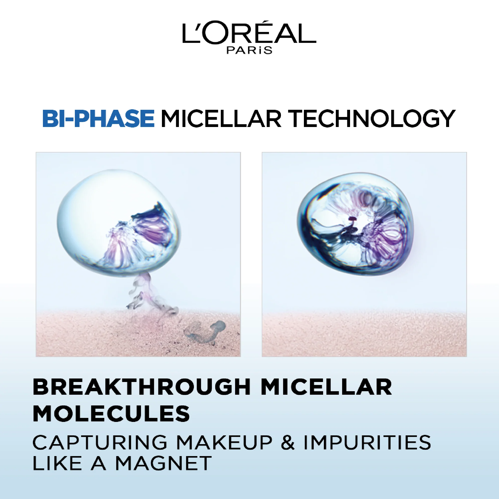 3-in-1 Bi-Phase Micellar Water, Deeply Cleanse, Remove Water Proof Makeup and Soothe, for All Skin Types and Sensitive Skin - Image 4