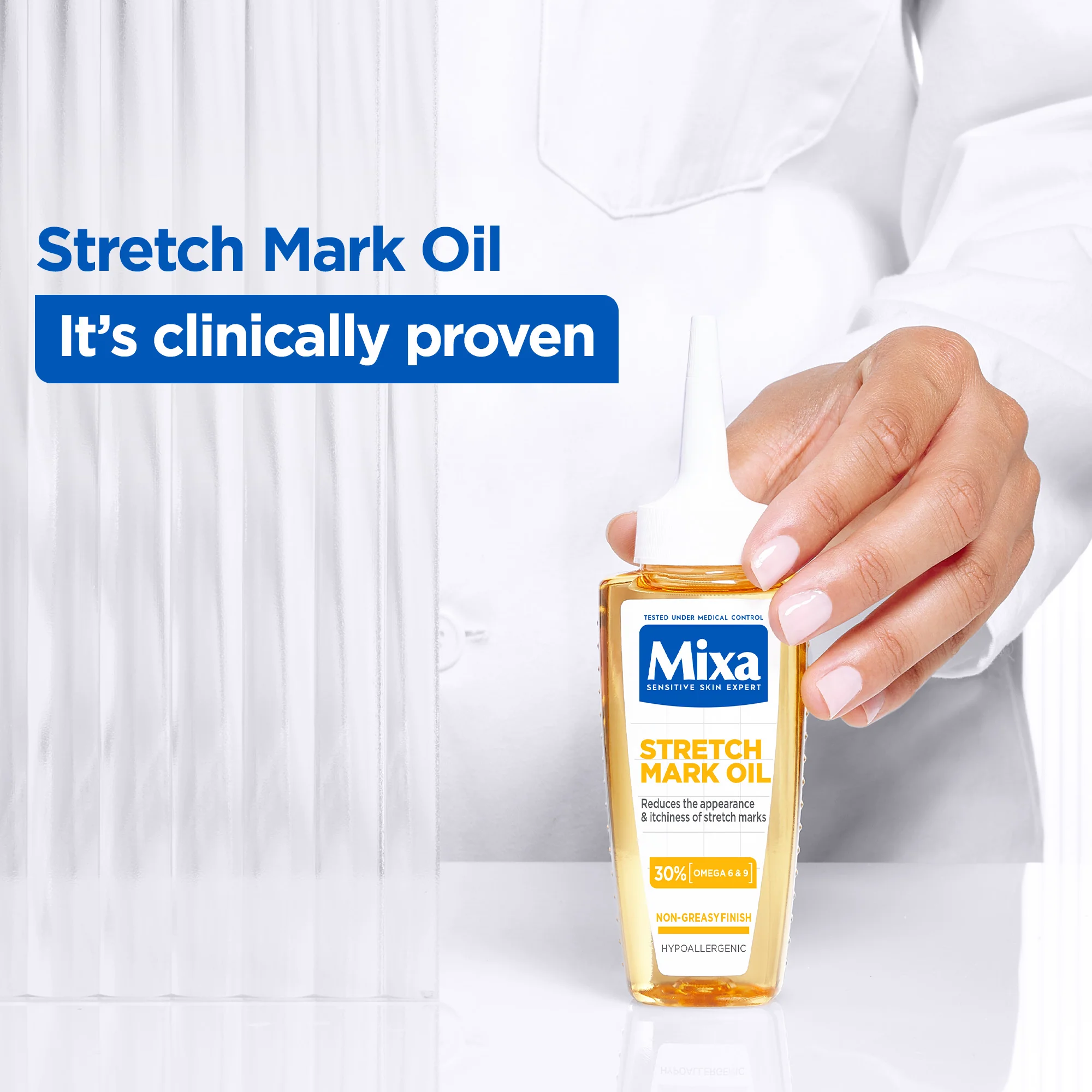 Anti Stretch Mark Oil - For Skin with Stretch Marks - With Omega 6 & 9 - Image 2