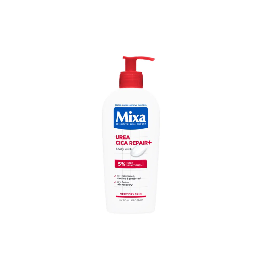 Urea Cica Repair Body Lotion - For Keratosis Pilaris, Dry, Flaky, Strawberry, Rough, & Fragile Skin & Tiny Reddish Bumps - With 5% Urea and Panthenol