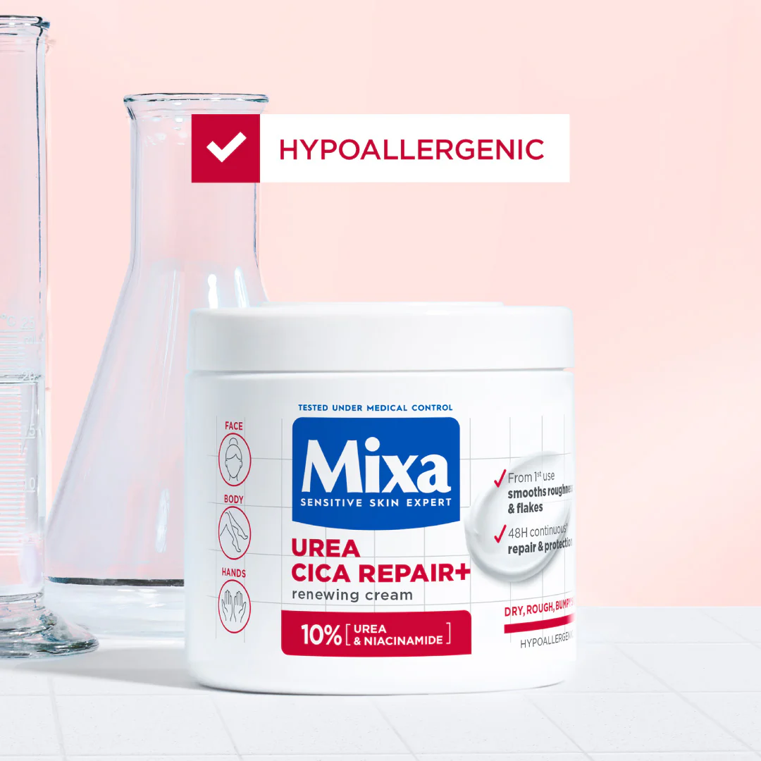 Urea Cica Repair Cream Jar - For Keratosis Pilaris, Dry Rough Fragile Skin & Tiny Reddish Bumps - For Face, Hands & Body - Image 5