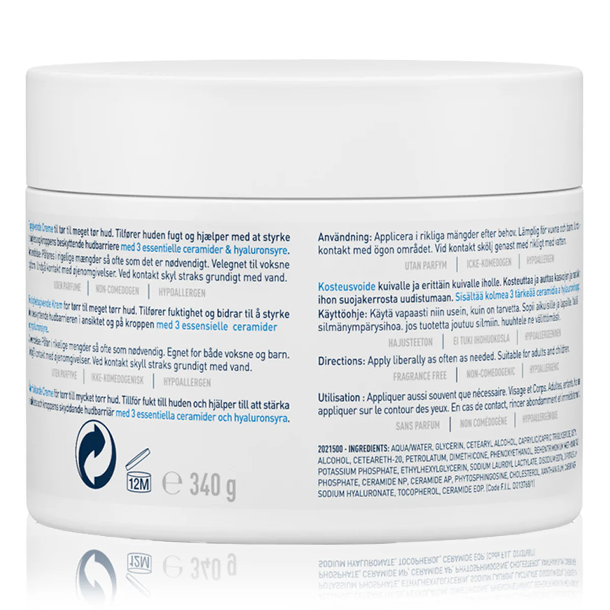 Moisturizing Cream for Dry Skin with Hyaluronic Acid - Image 3