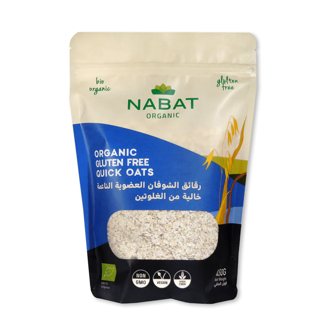Nabat Organic Gluten Free Quick Oat Flakes 450g