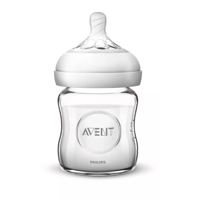 Natural glass baby bottle – 120ml om+