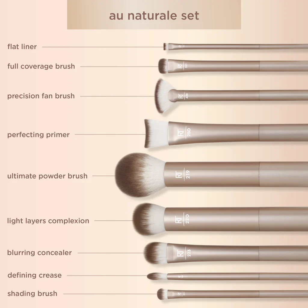 Natural Makeup Brush Kit - Image 4