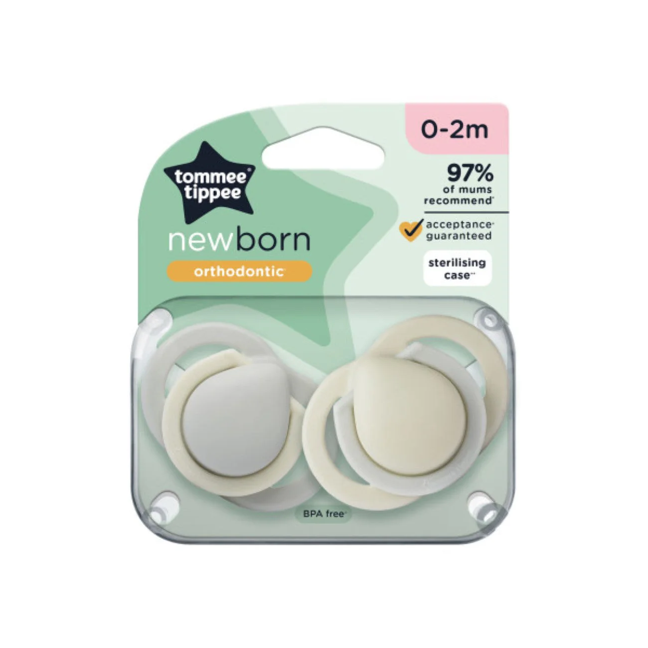 Newborn Soother 0-2M - Pack of 2 - Image 2