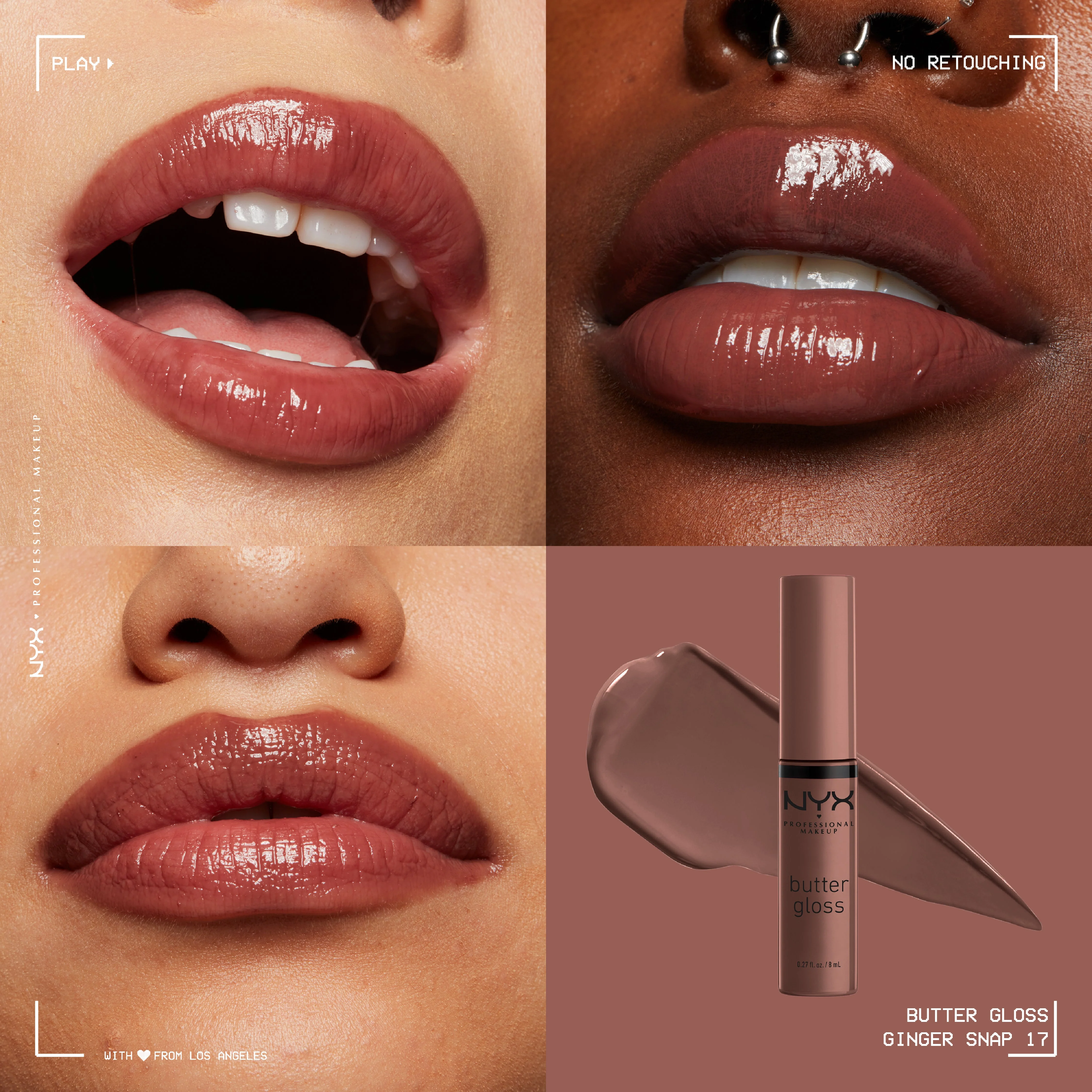 Butter Gloss, Non-Sticky Lip Gloss, Buttery Soft, Silky Smooth And Creamy, Sheer To Medium Coverage - Image 45