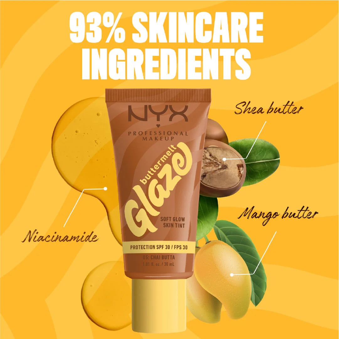 Buttermelt Glaze Soft Glow Skin Tint SPF30, Foundation, 12H Wear - Image 14