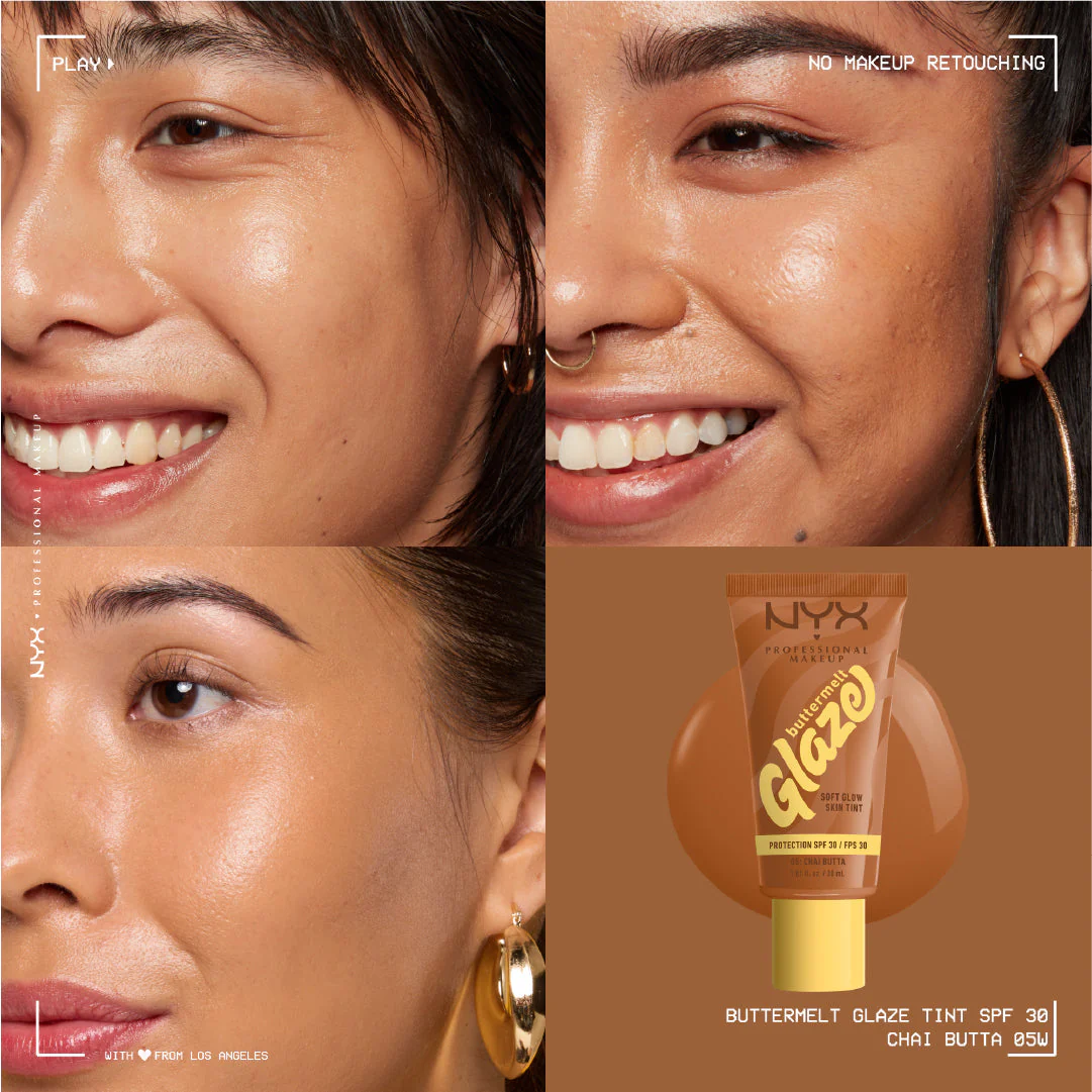 Buttermelt Glaze Soft Glow Skin Tint SPF30, Foundation, 12H Wear - Image 17