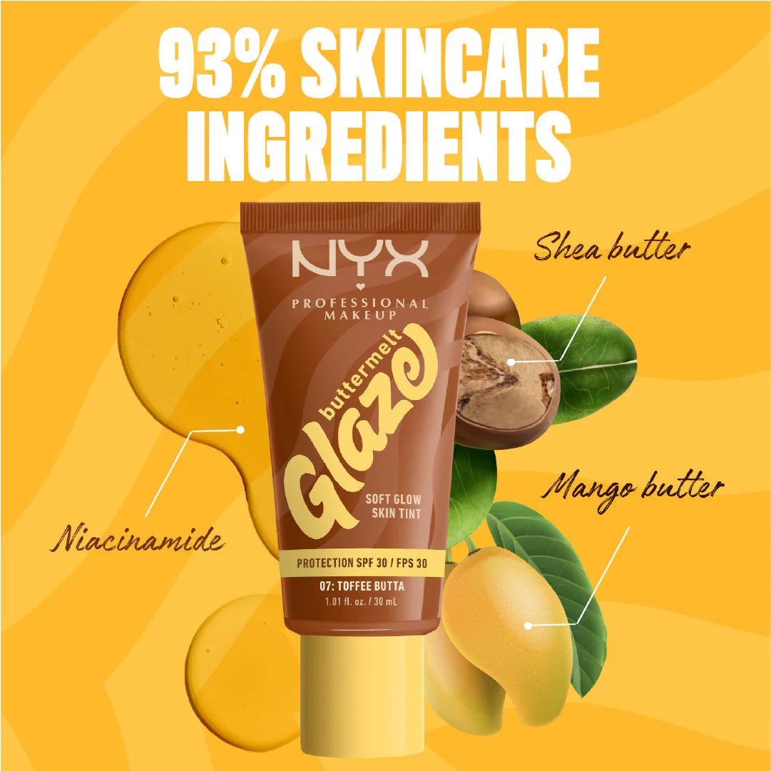 Buttermelt Glaze Soft Glow Skin Tint SPF30, Foundation, 12H Wear - Image 26