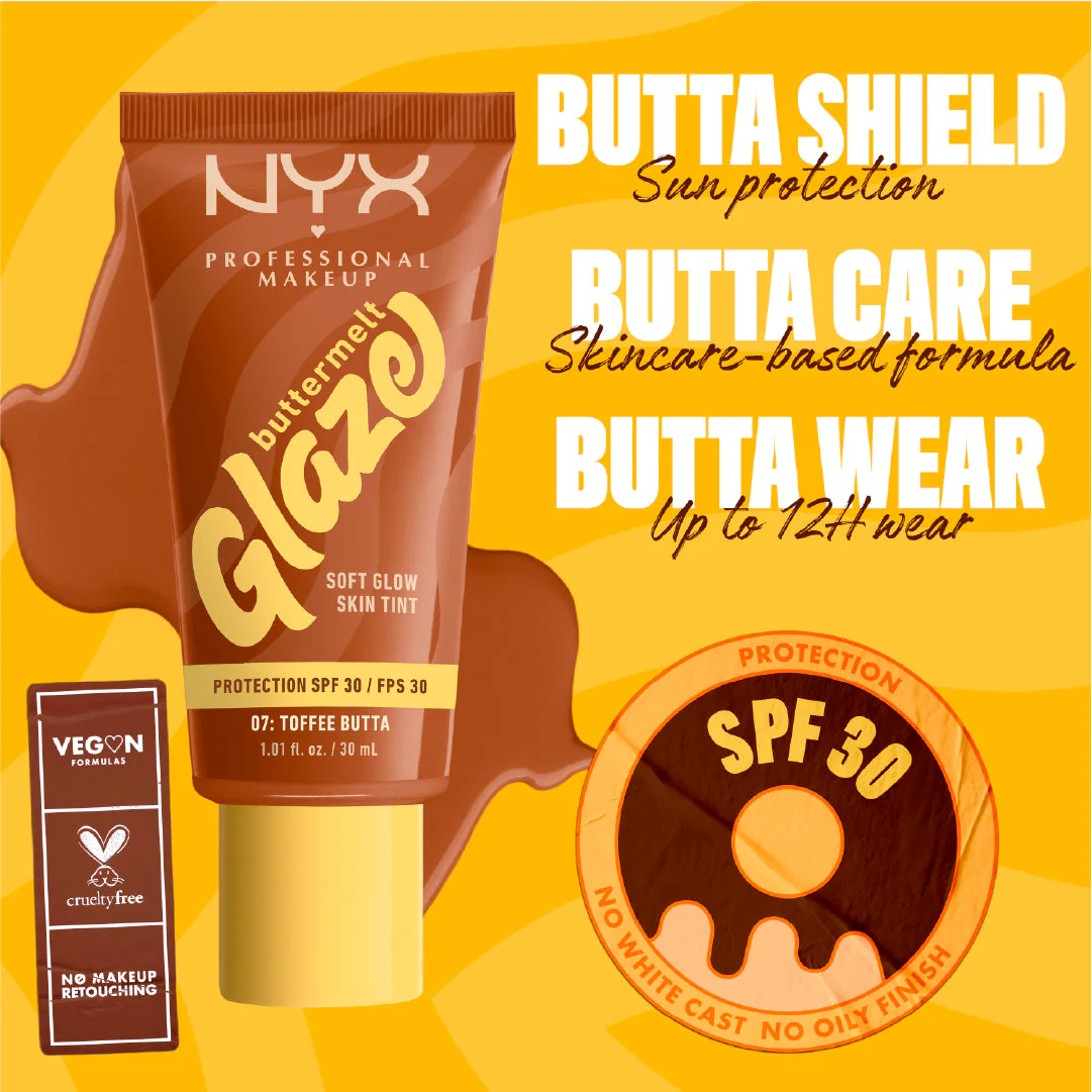 Buttermelt Glaze Soft Glow Skin Tint SPF30, Foundation, 12H Wear - Image 27