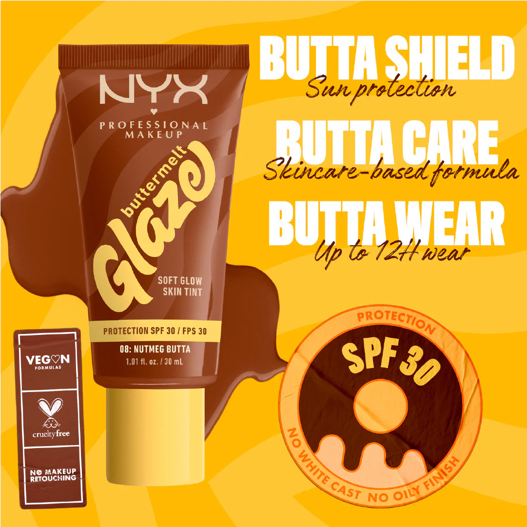 Buttermelt Glaze Soft Glow Skin Tint SPF30, Foundation, 12H Wear - Image 33