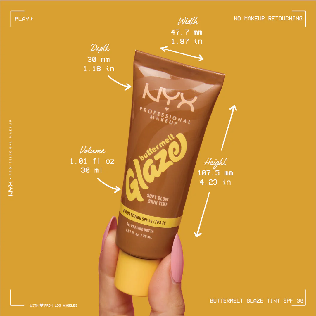 Buttermelt Glaze Soft Glow Skin Tint SPF30, Foundation, 12H Wear - Image 36