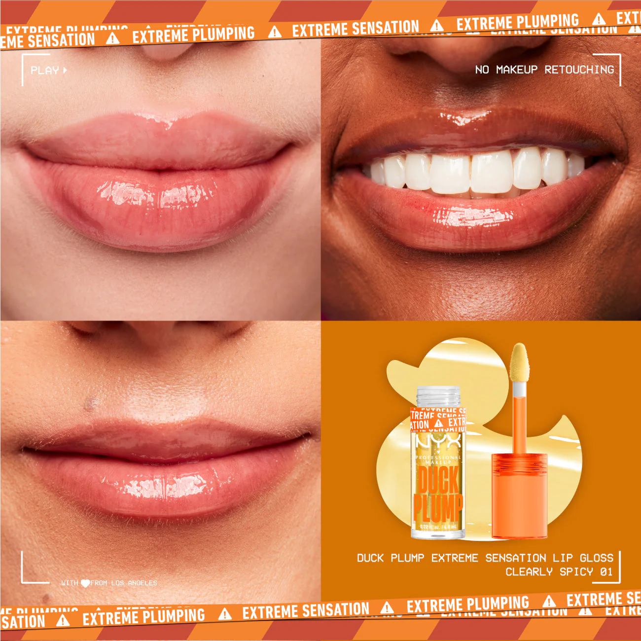 Duck Plump Lip Plumping Lacquer, High Pigment, High Shine, High Sparkle Lip Gloss - Image 3