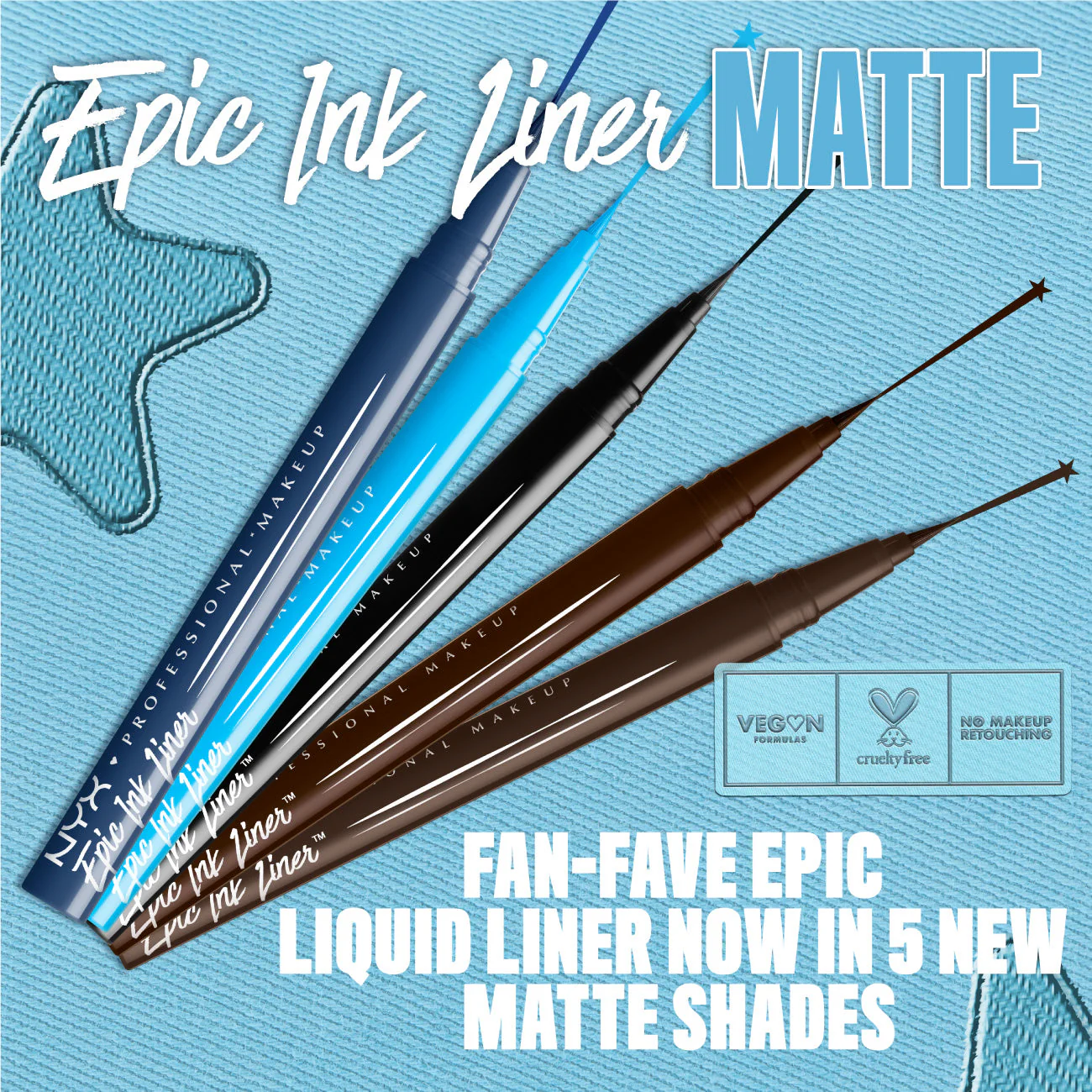 Epic Ink Liner, Waterproof Liquid Eyeliner, Vegan Formula, Intense Pigment - Image 11