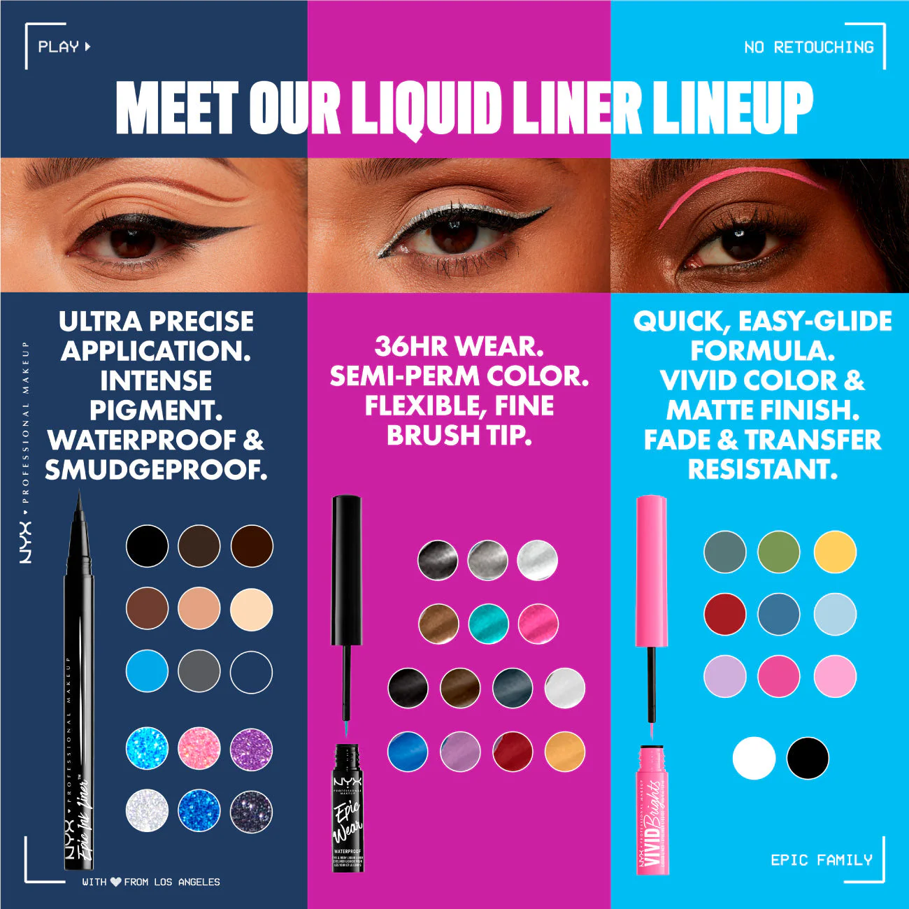 Epic Ink Liner, Waterproof Liquid Eyeliner, Vegan Formula, Intense Pigment - Image 13