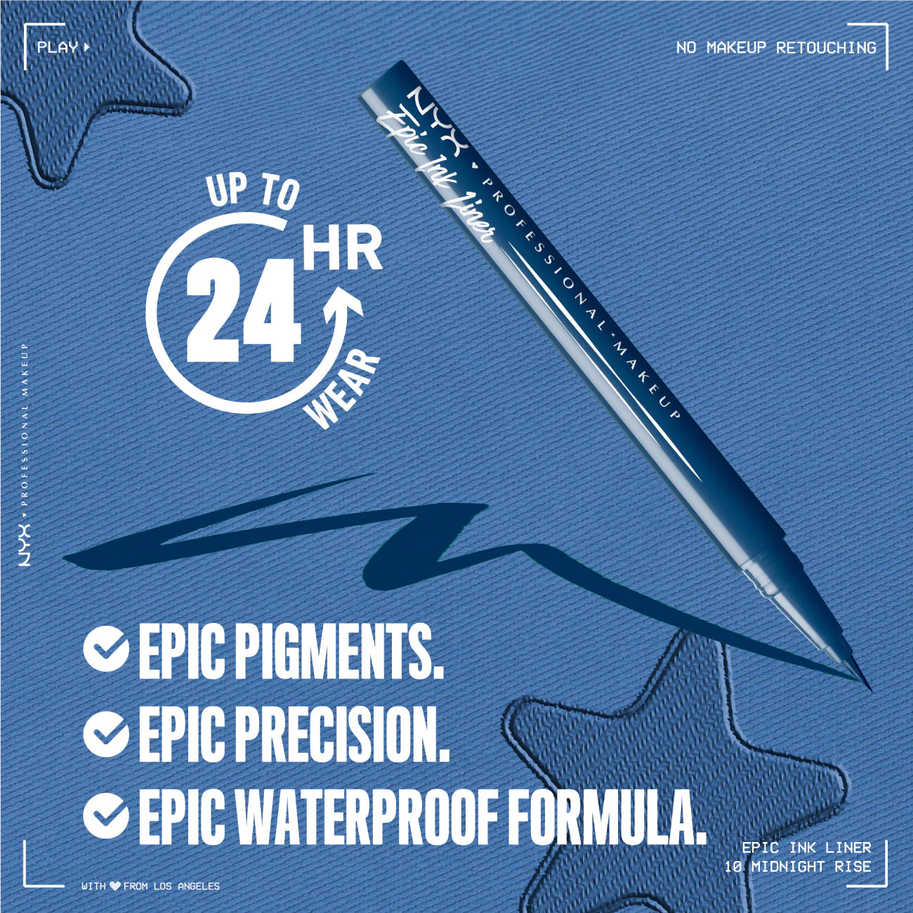 Epic Ink Liner, Waterproof Liquid Eyeliner, Vegan Formula, Intense Pigment - Image 8