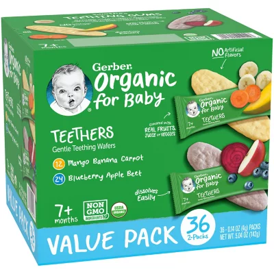 Organic Teethers 36-2 Packs