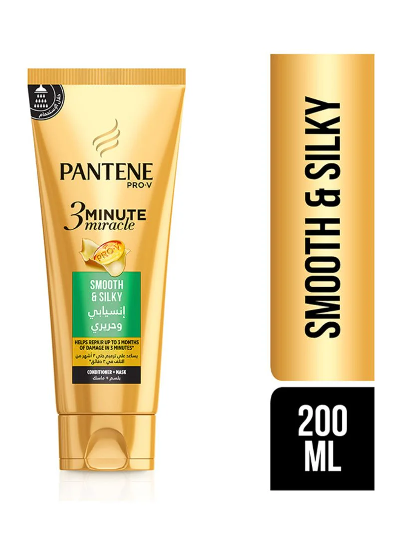 PANTENE CONDITIONER + MASK 3M SMOOTH & SILKY 200ML