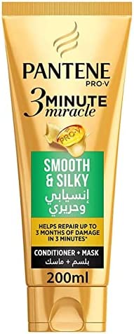 PANTENE CONDITIONER + MASK 3M SMOOTH & SILKY 200ML - Image 2