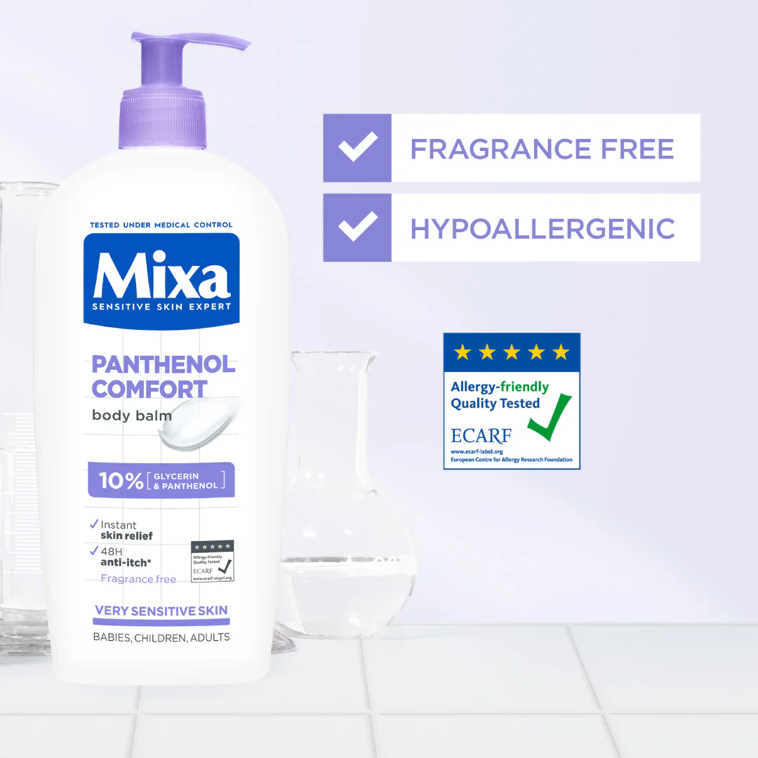 Panthenol Comfort Body Lotion - Anti-Scratching Cream - For Dry Skin, Atopy Prone Skin and Eczema - - Image 4