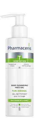 Pharmaceris T Puri Sebogel Face Gel Wash Antibacterial 190ml - Image 3