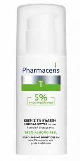 Pharmaceris T Sebo Almond Peel Exfoliating Night Cream 5% Acne Almond 50ml - Image 2