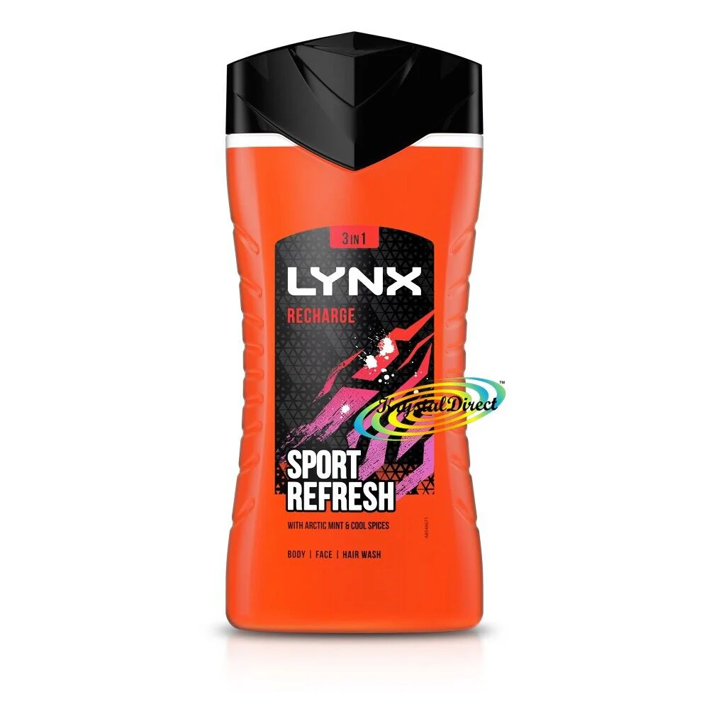 Recharge Sport Refresh Mint & Cool Spices Shower Gel 225ml