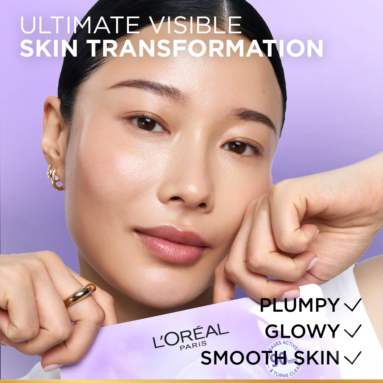 Revitalift Glass Skin Hydrogel Glow Mask, Transform Your Skin For A Dewy, Plumped, Glass Skin In Only 90 Minutes - Image 5